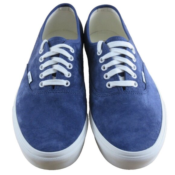 Vans Men's Authentic Pig Suede Deep Twilight Blue White shoes Sizes NIB - Picture 3 of 7